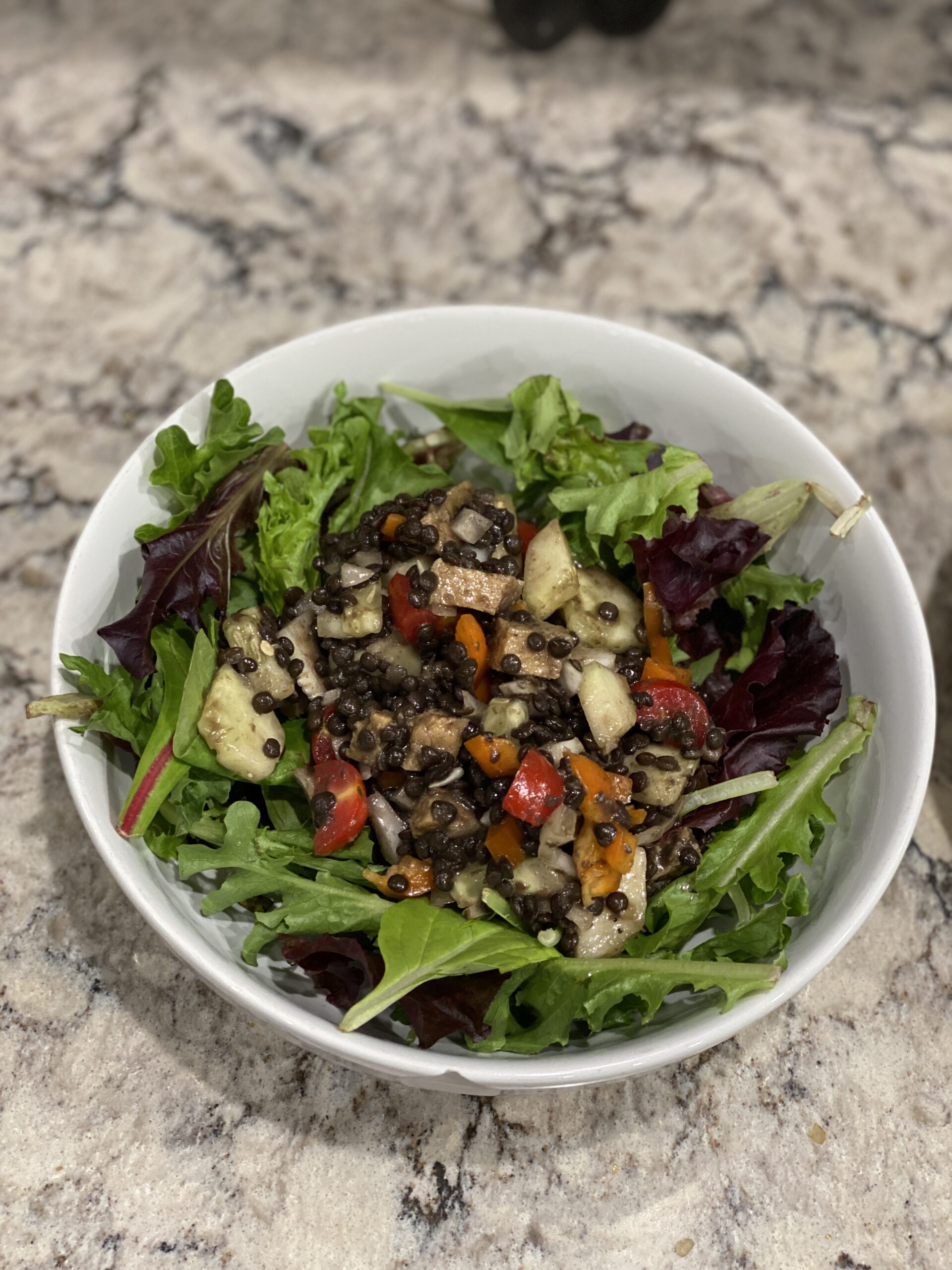 Black Lentil Salad