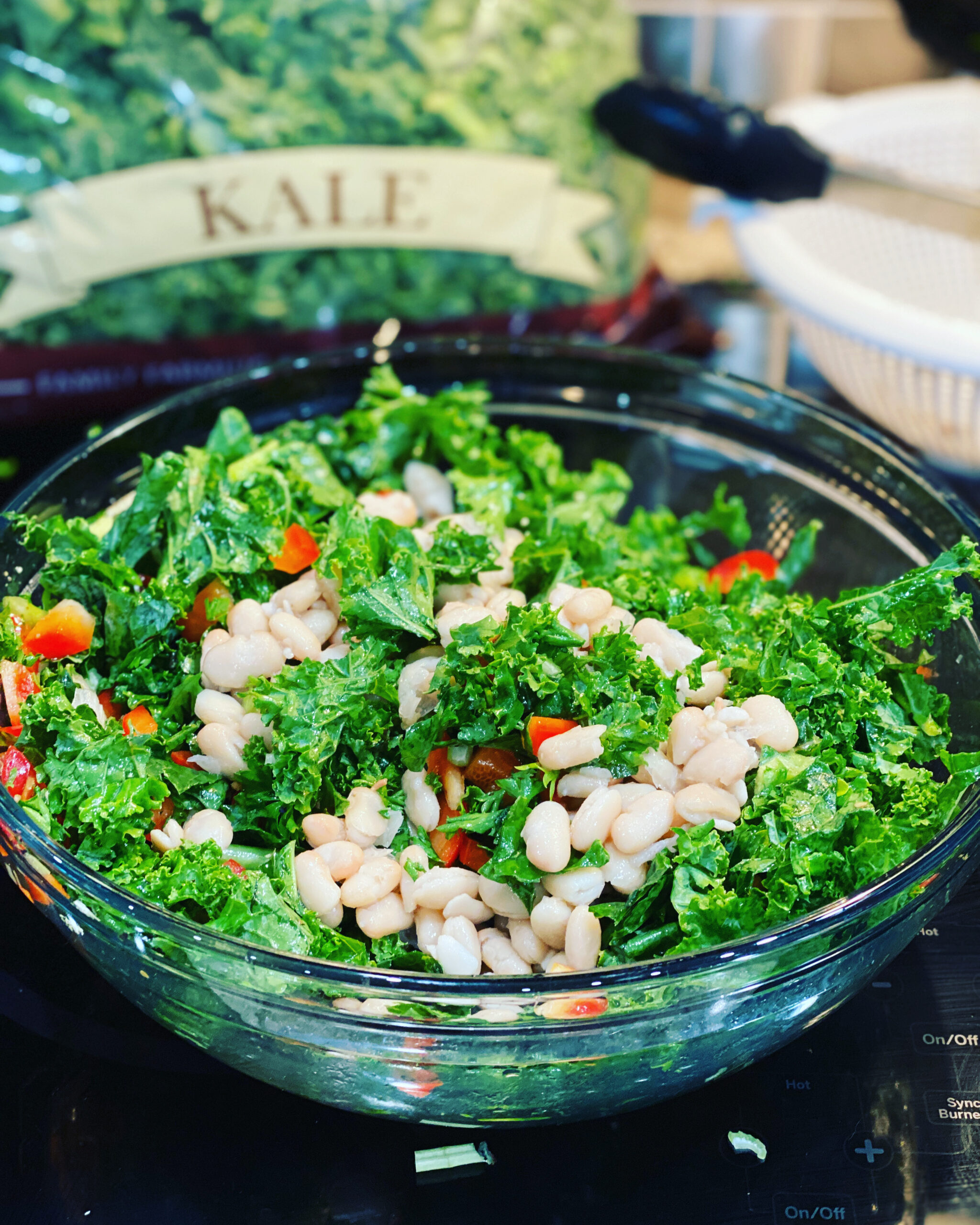 Kale Salad with Butter Beans