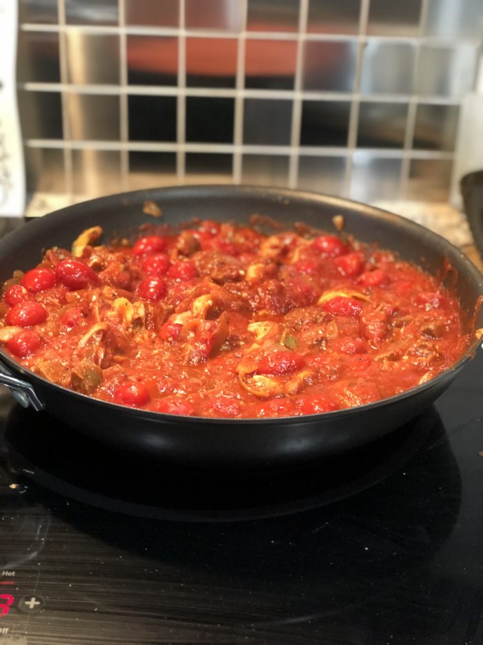 Italian sausage vegetable spaghetti sauce