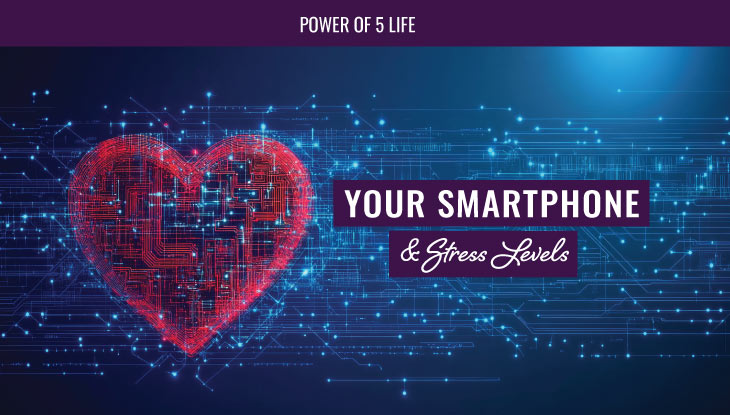 heart and data for a blog post about your smartphone and stress levels