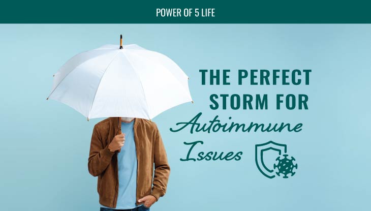 man holding an umbrella for a blog post about autoimmune disease help