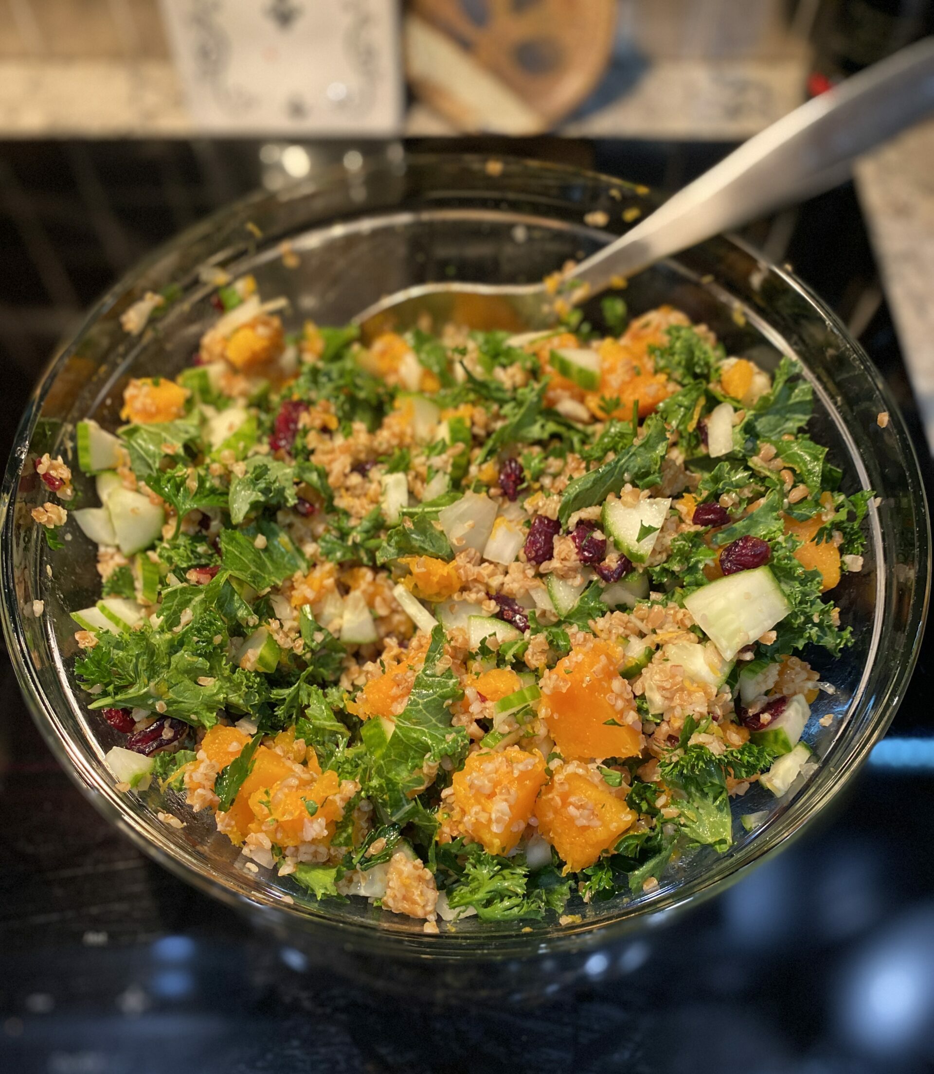 butternut squash cranberry salad