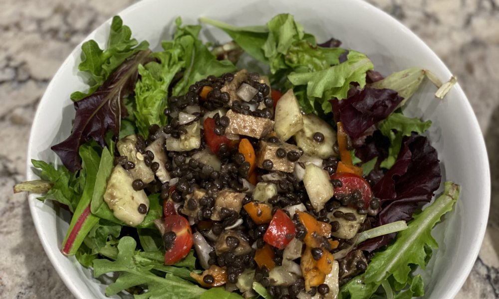 Black Lentil Salad