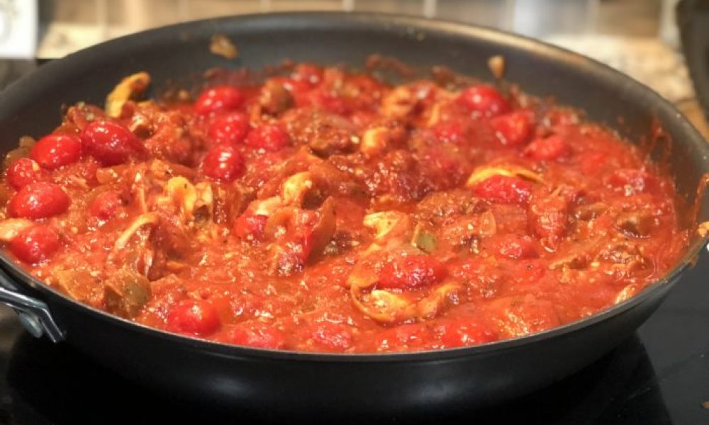 Italian sausage vegetable spaghetti sauce
