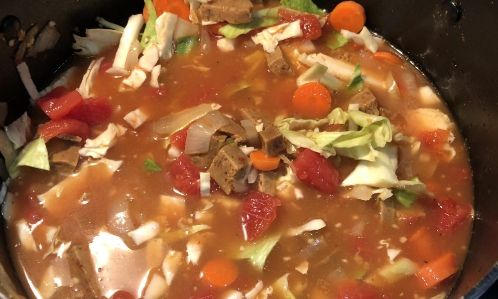 Italian sausage cabbage vegetable soup