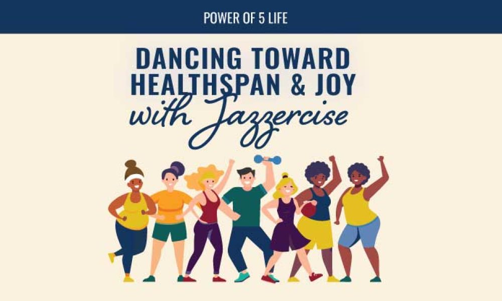 illustration of people exercising in a blog post about dancing for health and joy
