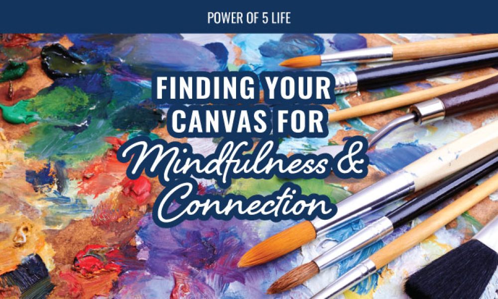 paint and brushes to create art in a blog post about mindfulness