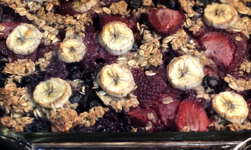 oatmeal fruit bake