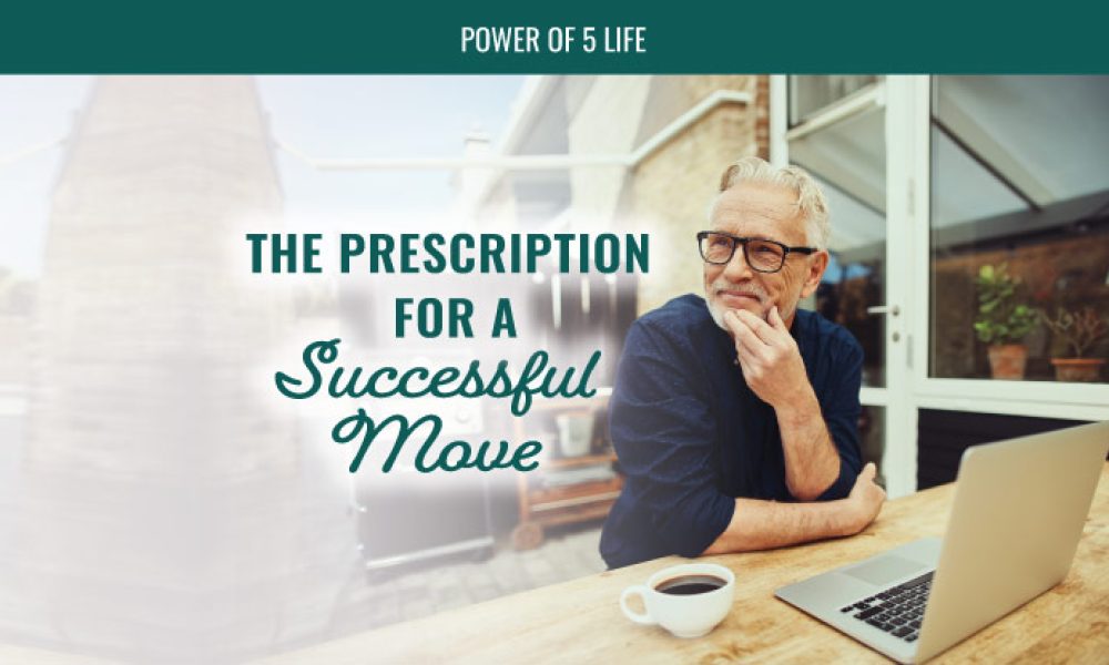 man at his laptop in a blog post about the prescription for a successful move