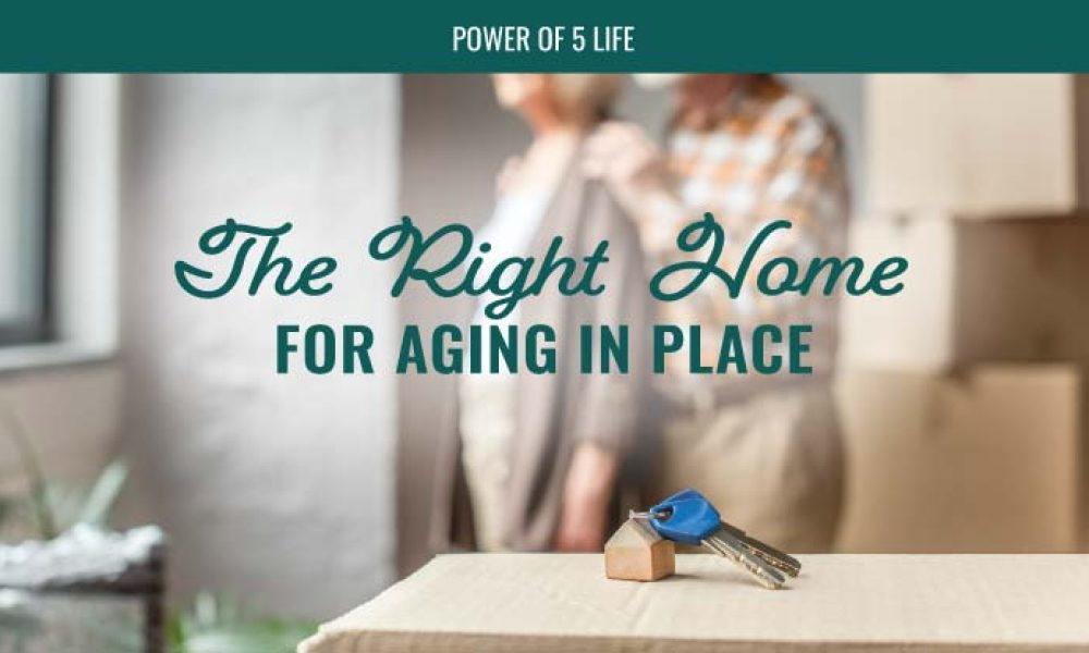 a couple looking out the window for a blog about the right home for aging in place