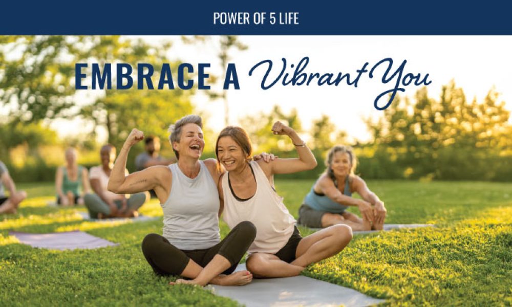women doing yoga outside - blog post for Women's Health Month