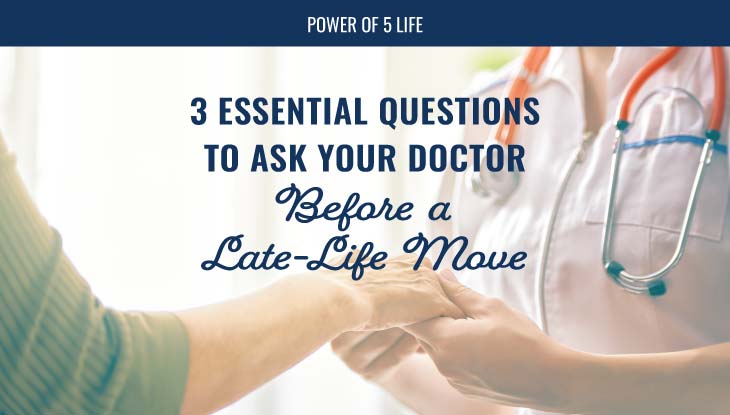 a nurse checking a patient's grip for a blog post - 3 Essential Questions to Ask Your Doctor Before a Late-Life Move