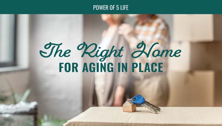 a couple looking out the window for a blog about the right home for aging in place