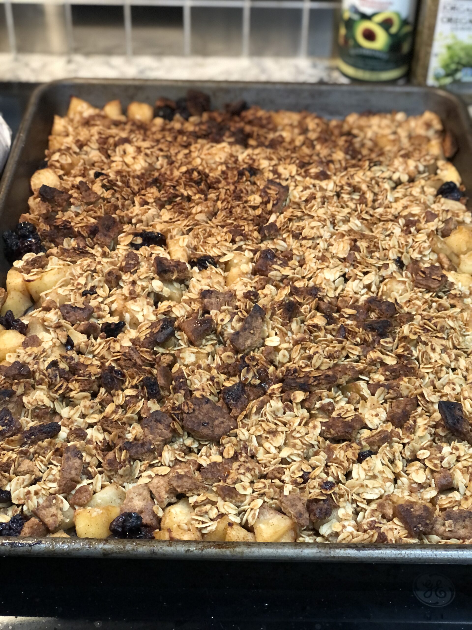 sheet pan apple crisp