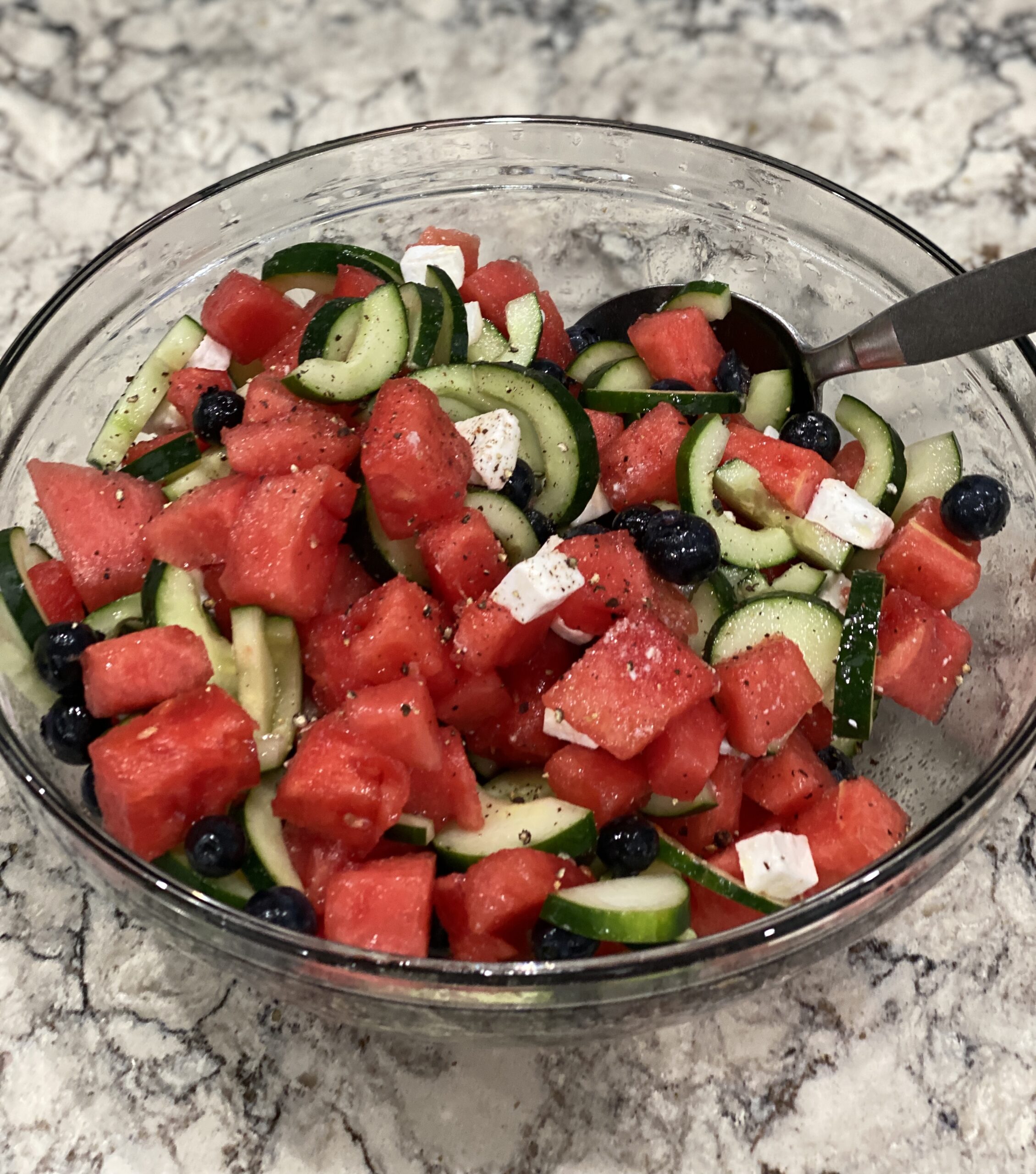 watermelon, berry & feta salad