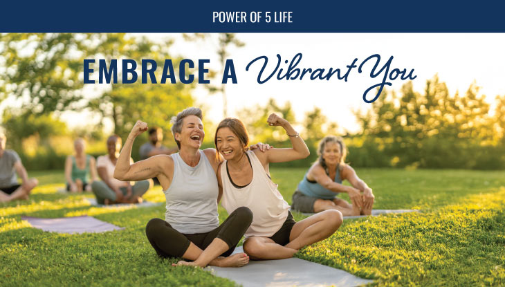 women doing yoga outside - blog post for Women's Health Month